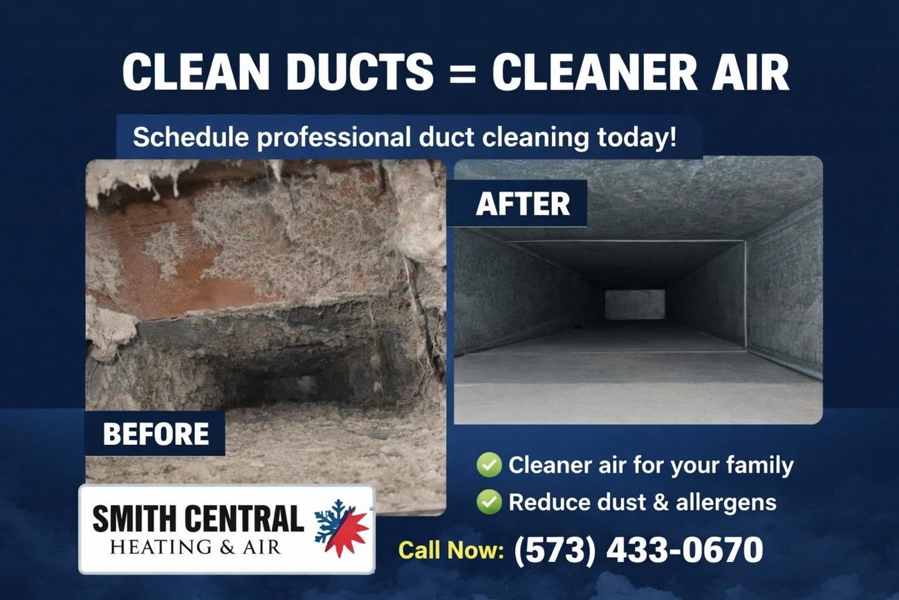 Smith Central Heating & Air - Clean Ducts, Cleaner Air