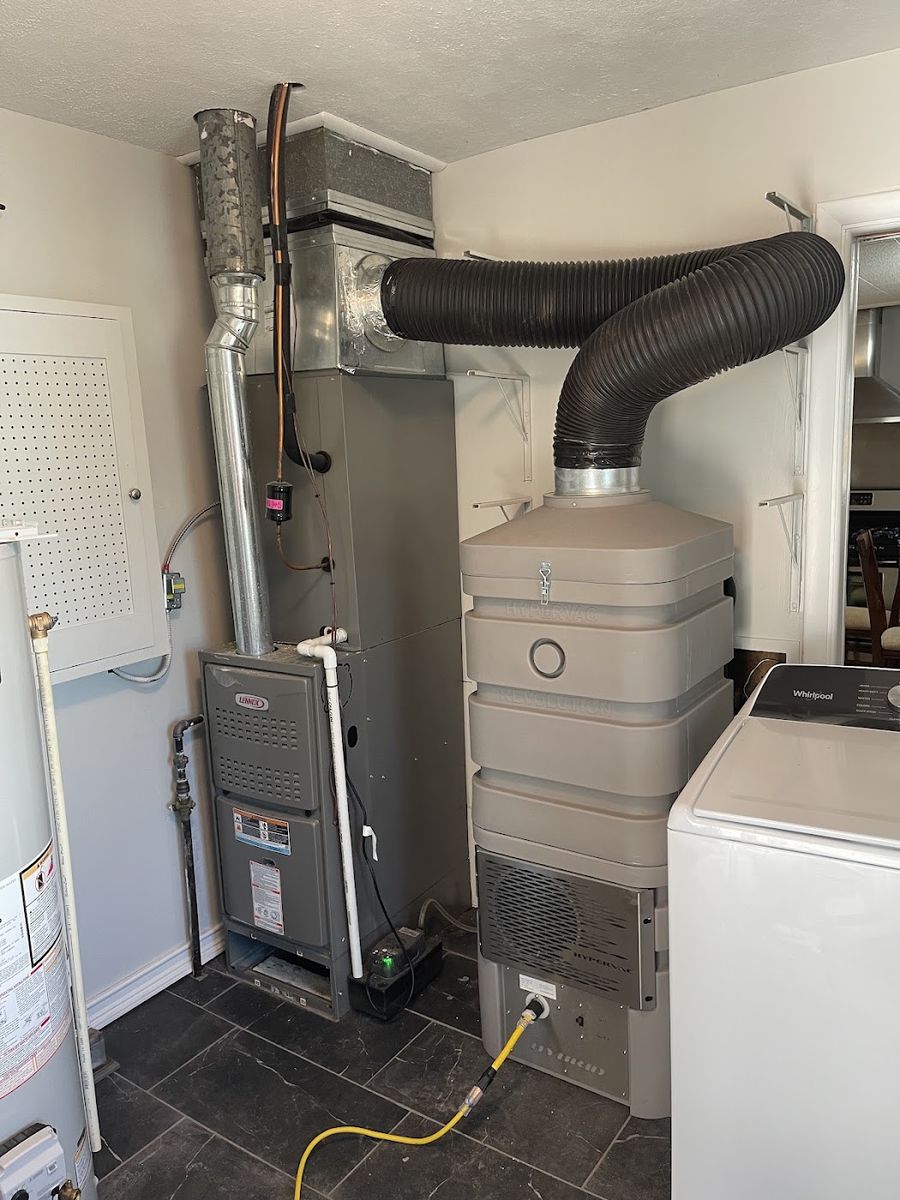 Interior HVAC and air quality equipment installed by Smith Central